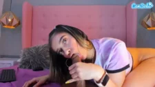 Sabrina Smith video showing on the webcam