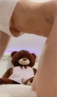 Naughty woman on the floor showing her pussy and butt
